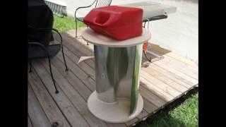 Simple construction of a 2 story Savonius wind turbine