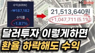 환율이 하락할 때 대응하는 방법 (달러투자, 엔화투자, 환테크)