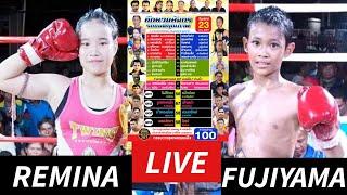 เรมินะฟูจิยามะกับเน็ตไอดอลกำลังจะเริ่มจ้าREMINA&FUJIYAMA Fightレミナフジヤマ決戦 #มวยไทย #ムエタイ #muaythai