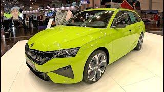 Skoda Octavia RS Combi IV VRS 4 station wagon Facelift mamba green V RS walkaround + interior V2370