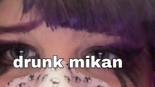 me being drunk in mikan cosplay