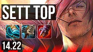 SETT vs NASUS (TOP) | 1000+ games, Legendary, 4k comeback | KR Diamond | 14.22