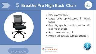 Top 5 Office Chairs to Improve Your Posture and Productivity | Value Office Furniture