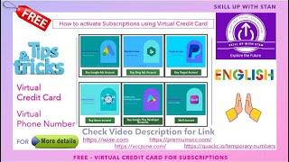 HOW TO ACTIVATE SUBSCRIPTION USING VIRTUAL CREDIT CARD - ENGLISH