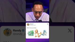 Stephen A. PICKS his starter Pokémon  (via The Stephen A. Smith Show, h/t randy__vision/X)