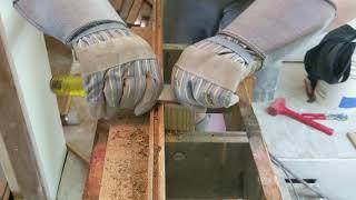 prepping reclaimed hardwood floor