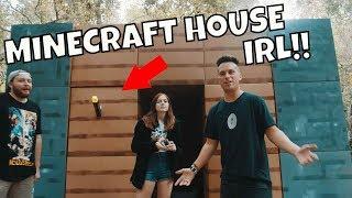 We Built a MINECRAFT HOUSE In REAL LIFE