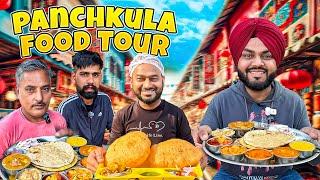 Panchkula Food Tour | Raju Chole Kulche , Rajasthani Thali & Pandit  Ji Chole Bhature | Street Food