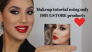 Makeup tutorial with ONLY drugstore products | Hazia Payman