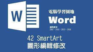 【Microsoft Word教學】42 SmartArt 圖形編輯修改