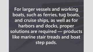 Marine Stair Treads, Step Pads & Deck Coating