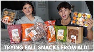 Trying Fall Snacks From Aldi .