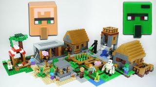 LEGO Minecraft Village | Set Review & Speed Build