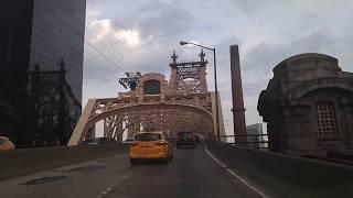 Driving from Hell's Kitchen in Manhattan to Jackson Heights in Queens,New York