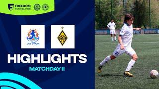 Freedom QJ League 2023. Matchday II. Zhas Kyran 2-0 Kairat. Highlights