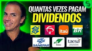 QUANTAS VEZES AS AÇÕES DE EMPRESAS PAGAM DIVIDENDOS POR ANO?