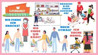 Grocery shopping in German: Real phrases for real life! Learn German for beginners