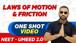 LAWS OF MOTION AND FRICTION in 1 Shot : All Concepts, Tricks & PYQs | NEET Crash Course | UMEED 2.0