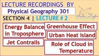 GGR 301 | Section 4: Lecture 2 | Physical Geography I