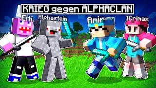 der ERSTE KAMPF gegen ALPHACLAN (1 HERZ VERLIEREN?) Minecraft Helden