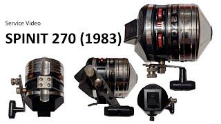 Spinit 270 (1983) Vintage Spincast Fishing Reel Service Video