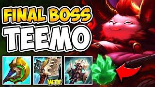 FINAL BOSS TEEMO WILL TANK YOUR WHOLE TEAM (AND 1V5 WITH EASE) - League of Legends