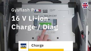 Gysflash Pro - Charge / Diag mode for 16 V Li-ion batteries