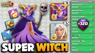 +320 OP FIREBALL Attack  SUPER WITCH FIREBALL HEALER  TH16 Attack Strategy  Clash Of Clans