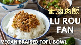 Taiwanese Iconic Dish now made Vegan - Lu Rou Fan 素滷肉飯