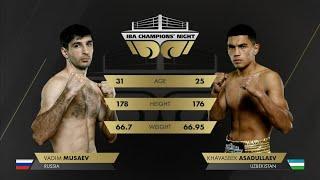 MUSAEV Vadim (RUS)  vs ASADULLAEV Khavasbek (UZB) | IBA Champions’ Night | November 4, 2024