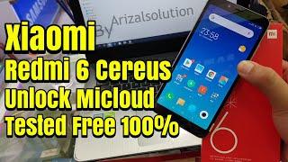 Unlock Micloud Account Xiaomi Redmi 6 Cereus Mediatek One Click Free Tested 100%