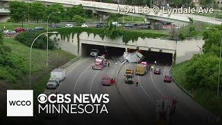 I-94 at Lowry Hill Tunnel shut down after semi crash