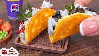 So Yummy! Miniature Fruit Tacos Recipe | Satisfying ASMR Mini Food Cooking