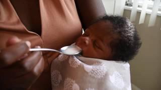 SPOON FEEDING A NEWBORN BABY AS AN ALTERNATIVE FEEDING METHOD TO AVOID DISRUPTION IN BREASTFEEDING