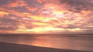 [10 Hours] Sunset Beach - Video & Soundscape [1080HD] SlowTV