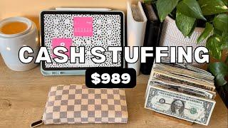 CASH ENVELOPE + SINKING FUNDS STUFFING | April 2022 | PAYCHECK #1| Kimberly Budgets