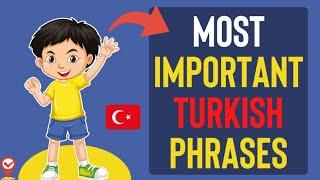 Most Important Turkish Phrases - Learn Turkish Phrases  | Language Animated