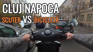 Prin trafic, pe două roți - ep. 17 | Cluj Napoca | Scuter VS bicicletă