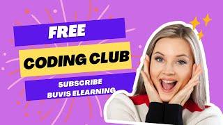 FREE CODING CLUB IN INDIA, #buvis elearning