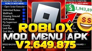 Roblox MOD APK v2.649.875 Gameplay - Roblox MOD MENU v2.649.875 - Roblox Mod Menu Apk (2024)