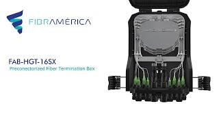 16SX Fiber Termination Box Preconnectorized Solutions | Fibramerica.com