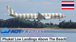 Low Landings Above The Beach Phuket International Airport