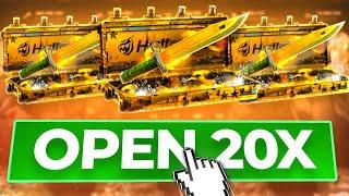 I Opened 20x of The EXPENSIVE GAMMA KNIVES Case?! - HELLCASE