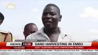 Government suspends sand harvesting in Embu