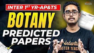 Inter 1st Year Botany Predicted Paper | 2025 AP & TS Important Questions