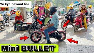 Public Hui PAGAL First Time On Road [ WORLD SMALLEST BULLET ] @ncrmotorcycles