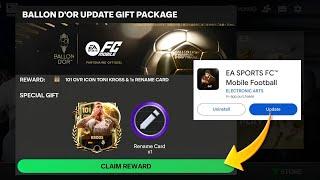 TONI KROOS RETURNS TO FC MOBILE  BALLON DO’R UPDATE GIFT PACKAGE CONFIRMED  101 OVR TONI KROOS 