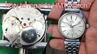 how to repair an HMT watch?servicing hmtcal.0231 movement, manual winding#watches#hmt