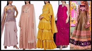 Latest Party wear Indo western dresses Long Anarkali Maxi & Gown designs for Girls & Women 2020-FSHC