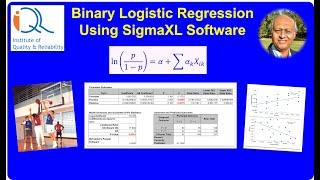 Binary Logistic Regression using SIgmaXL software